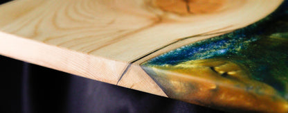 Blue, Green and Gold Cutting Board