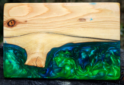 Blue Green Rolling Tray