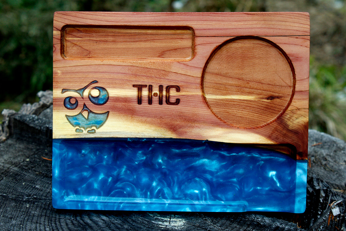 Blue Owl Rolling Tray