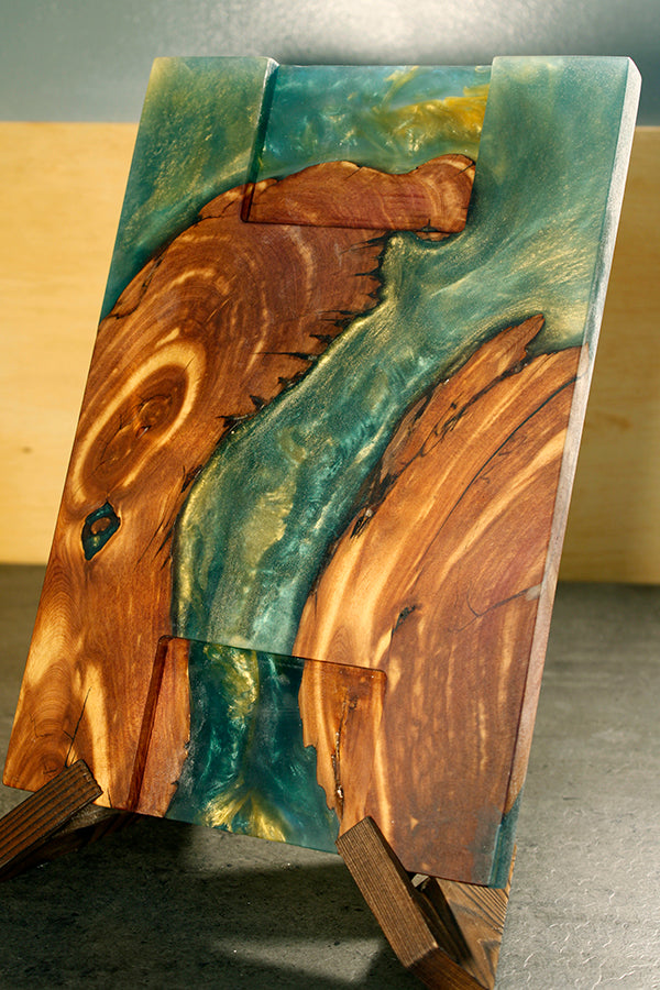 Turquoise and Gold Juniper Board