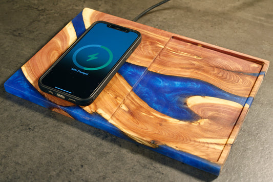 Blue Juniper Phone Charger Tray